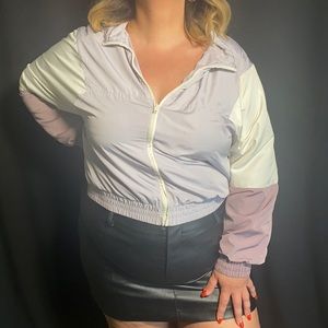 Forever 21 Plus-Size Crop Windbreaker